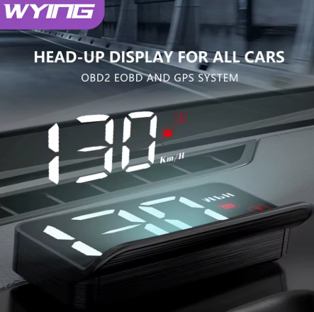 WYING M3 Auto OBD2 نظام تحديد المواقع متابعة العرض السيارات إلكترونيات هود العارض عرض رقمي سيارة عداد السرعة اكسسوارات لجميع السيارات