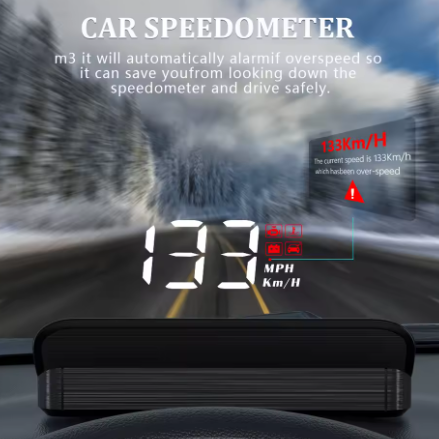 WYING M3 Auto OBD2 نظام تحديد المواقع متابعة العرض السيارات إلكترونيات هود العارض عرض رقمي سيارة عداد السرعة اكسسوارات لجميع السيارات